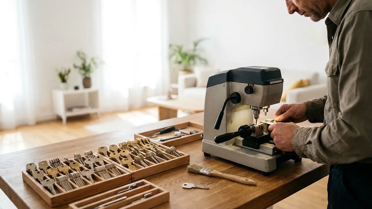 Machine de reproduction de clés protégées avec carte de propriété chez un serrurier près de Bondoufle